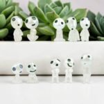 10Pcs Glow in Dark Kodama Spirits | Luminous Resin Mini Garden Decor Fairy Shelf Gift Set - Image 9