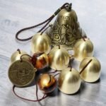 Japanese Bell Wind Chime | Zen Garden Wind Chimes | Feng Shui Outdoor Decor | Metal Hanging Bell Chime | Patio Balcony Garden Decor - Image 2