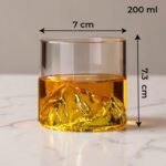 Montaigne 3D Whiskey Glass | Japanese Style Rocks Glass | Unique Barware Gift for Men | Fathers Day Gift - Image 5