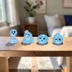 30Pcs Glow in Dark Mini Ghost Figurines | Luminous Resin Halloween Decor DIY Cake Topper Craft Set - Image 7