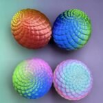 4 Rainbow Snake Eggs | Articulated Fidget Toy, Fantasy Desk Decor - Image 8
