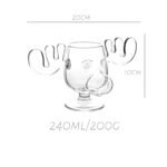 Reindeer Cocktail Cup | Christmas Elk Wine Glass  | Holiday Beer & Whiskey Mug | Festive Drinkware Gift |  Christmas gift - Image 3