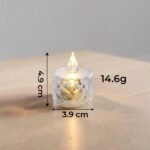LED Flameless Candles set of 3 | Battery Operated Candles Set | Warm White Candles | Wedding Table Decor | Safe Home Candle Decor - Image 4