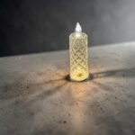 Crystal LED Candle Lamp | Rose Projection Flameless Wedding Table Light Gift - Image 9
