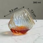 Montaigne 3D Whiskey Glass | Japanese Style Rocks Glass | Unique Barware Gift for Men | Fathers Day Gift - Image 6