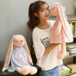 Cute Bunny Plush Toy 35cm | Soft Rabbit Stuffed Animal | Fluffy Bunny Doll | Kids Plushie Gift | Cozy Nursery Decor