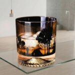 Snow Mountain Whiskey Glass | Iceberg Mountain Tumbler | Old Fashioned Rocks Glass | Luxury Barware | Whiskey Gift for Him - Image 9