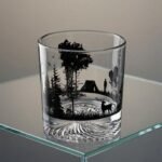 Snow Mountain Whiskey Glass | Iceberg Mountain Tumbler | Old Fashioned Rocks Glass | Luxury Barware | Whiskey Gift for Him - Image 6