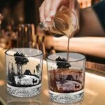 Snow Mountain Whiskey Glass | Iceberg Mountain Tumbler | Old Fashioned Rocks Glass | Luxury Barware | Whiskey Gift for Him - Image 4