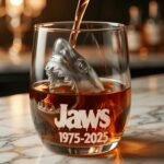 Unique Crystal Shark Wine Glass | 3D Shark Glass Cup | Stemless Cocktail Glass | Unique Whiskey Beer Glass | Gift For Him