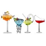 Novelty Cocktail Glass | Creative Cocktail Glass | Unique Bar Drinkware | Aesthetic Barware Glass | Party Drink Glass Gift | - Image 5