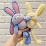 Pull Up Bunny Plush Keychain | Long Ear Rabbit Plush Toy | Cute Hanging Bag Charm | Soft Stuffed Animal Doll | Gift Plush 15cm 30cm - Image 5