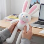 Pull Up Bunny Plush Keychain | Long Ear Rabbit Plush Toy | Cute Hanging Bag Charm | Soft Stuffed Animal Doll | Gift Plush 15cm 30cm - Image 9