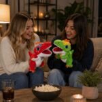 Dinosaur Hand Puppet Plush Toy | Dragon Puppet for Kids | Sensory Plush Puppet | Dino Hand Puppet | Tyrannosaurus Rex Hand Puppet Toy - Image 2