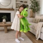 Large Dinosaur Plush Toy | Green Dino Plushie | Stuffed Animal Gift | Large Dino Plush Pillow | Cute Dinosaur Plushie Toy | Dino Plush Toy - Image 2
