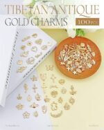100 PCS Gold Tone Alloy Charms Bulk Set | Mixed Pendants for Jewelry Making Crafts - Image 4