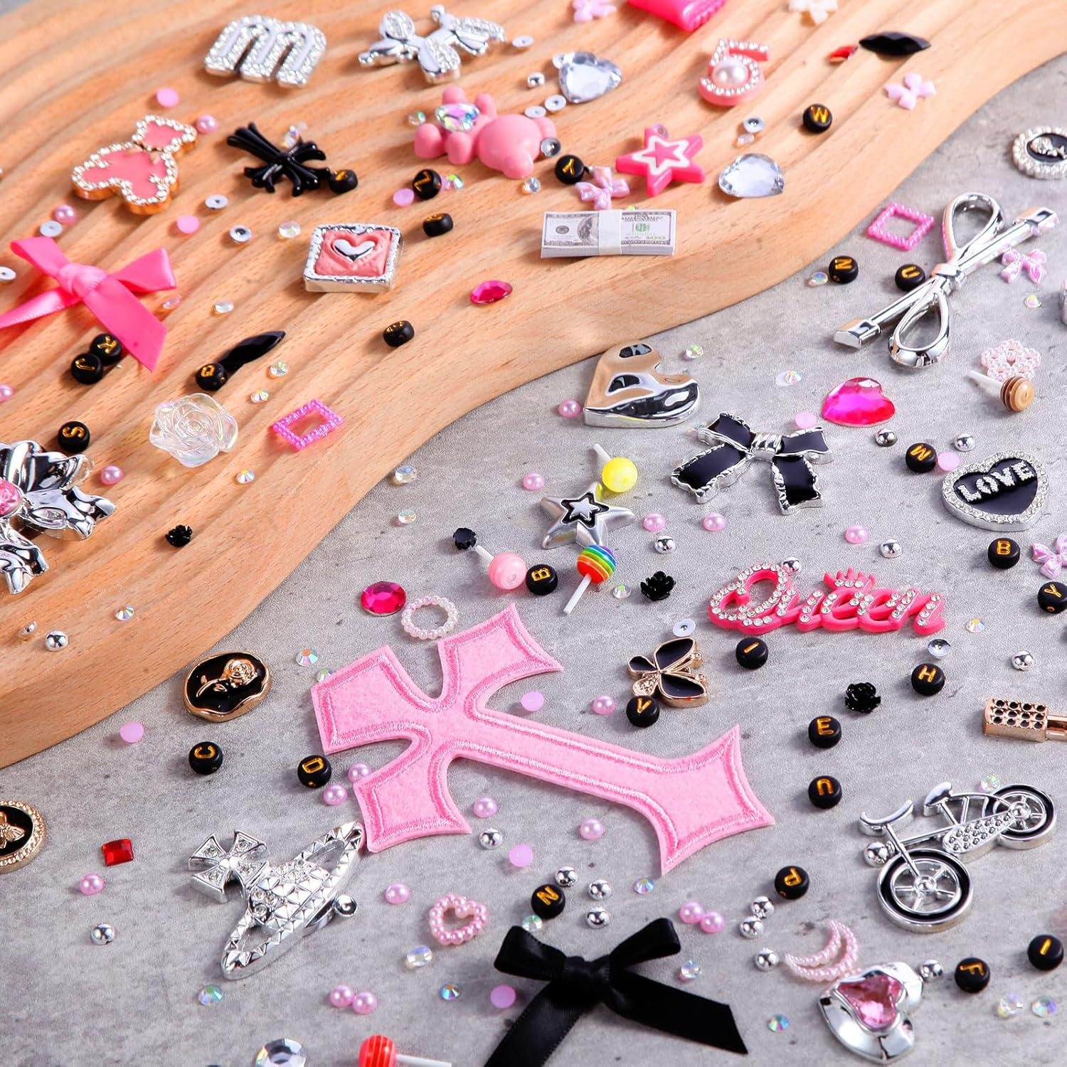 il_fullxfull.7968823582_a1jt-1.jpg 2380PCS Phone Case Charms Kit | DIY Junk Case Accessories, Bows, Stars, Candy Beads - Image 1
