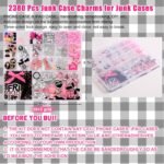 2380PCS Phone Case Charms Kit | DIY Junk Case Accessories, Bows, Stars, Candy Beads - Image 3