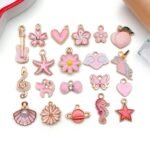 40PCS Enamel Charms Set | Assorted Pendants for DIY Jewelry Making Kit - Image 6