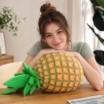 Pineapple Plush Toy | Fruit Stuffed Plush Toy | Cute Stuffed Fruit Cushion | Kitchen Play Food Plush Toy | Soft Decorative Pillow Toy Gift - Image 5