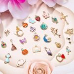400PCS Assorted Enamel Charms for Jewelry Making | Colorful Metal Pendants for Crafts - Image 4