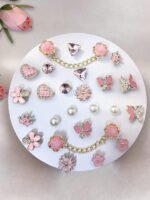 24PCS Bling Shoe Charms | Pearl Butterfly Flower Chain Accessories for Clogs Sandals - Image 2