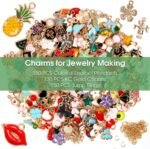 460PCS Mixed Color Plated Charms Set | Assorted Pendants for DIY Jewelry Crafting - Image 4