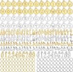 376PCS Gold Silver Letter Charms Set | Alphabet Jewelry Making Kit with Jump Rings