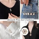 72PCS Gold Charms Kit | Pearl Rhinestone Safety Pins for DIY Clothing Accessories - Image 7