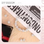 10mm White Rhinestone Disco Ball Beads | DIY Jewelry Making Supplies - Image 4