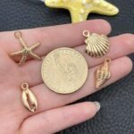Beach Charms Set | Starfish, Seashell, Conch Alloy Pendants for Jewelry Making - Image 2