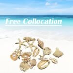Beach Charms Set | Starfish, Seashell, Conch Alloy Pendants for Jewelry Making - Image 4