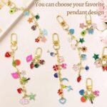 302 PCS Keychain Making Kit | DIY Bag Charm Set with Charms, Clips, Chains, Pliers - Image 7