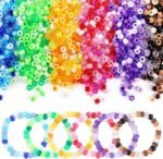 3400+ Pony Beads Bulk Set | 36 Colors Kandi Beads for Bracelets, Hair Braids, Crafts