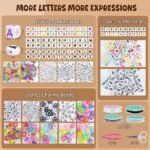 4500PCS Pony Beads Bracelet Kit | 1600 Letter Beads Friendship Kandi Jewelry Making Set - Image 5