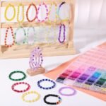 6mm Glass Crystal Beads Kit | 34 Colors, Charms for DIY Jewelry Making - Image 2