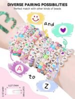 1400PCS Letter Beads Kit | 28 Style Alphabet Beads for Friendship Bracelets DIY Jewelry Making - Image 3