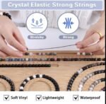 18 Color Glass Beads Jewelry Making Kit | Crystal Lava Stone Beads for Bracelets Necklaces - Image 4