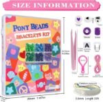 1000PCS Pony Beads Bulk Set | 24 Colors Kandi Beads for Bracelets, Hair Braids, Jewelry - Image 2