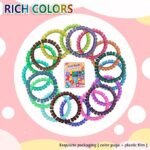 1000PCS Pony Beads Bulk Set | 24 Colors Kandi Beads for Bracelets, Hair Braids, Jewelry - Image 5