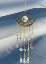 DIY Crystal Suncatcher Kit Sun Moon Wind Chime Window Hanging Decor Gift - Image 3