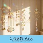 DIY Crystal Suncatcher Kit Sun Moon Wind Chime Window Hanging Decor Gift - Image 4