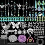 420PCS Crystal Suncatcher Craft Kit | DIY Rainbow Window Hanging & Garden Decor Supplies