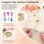 500PCS DIY Crystal Suncatcher Kit | Rainbow Maker Window Hanging Craft Set for Adults - Image 3