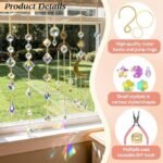 500PCS DIY Crystal Suncatcher Kit | Rainbow Maker Window Hanging Craft Set for Adults - Image 4