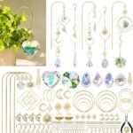 260PCS DIY Crystal Suncatcher Kit | Rainbow Window Hanging Craft Set for Garden & Home Decor - Image 2