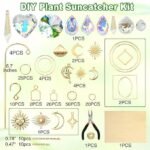 260PCS DIY Crystal Suncatcher Kit | Rainbow Window Hanging Craft Set for Garden & Home Decor - Image 5