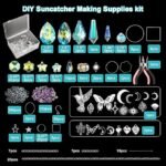 Crystal Suncatcher Kit | Rainbow Prism Window Hanging Craft Set (600PCS) - Image 2