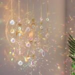 6PCS Color Crystal Suncatcher Set | Hanging Prism Window & Garden Decor for Home and Events