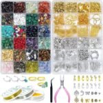 2560PCS Jewelry Making Kit for Adults | Crystal Beads & Findings Set for DIY Bracelets Earrings